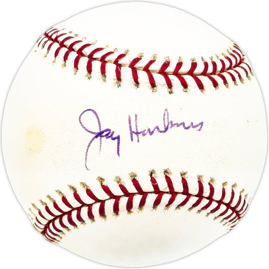 Jay Hankins Autographed Official MLB Baseball KC A's Beckett BAS QR #BM17817