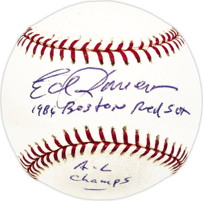 Ed Romero Autographed Official MLB Baseball Boston Red Sox "1986 AL Champs" Beckett BAS QR #BM17822