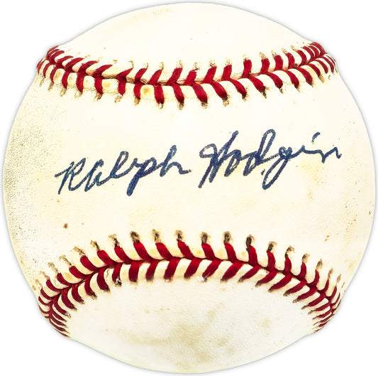 Ralph Hodgin Autographed Official AL Baseball Boston Bees, White Sox