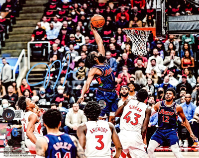 James Harden Autographed 8X10 Photo Philadelphia 76ers Beckett BAS Witness Stock #214077