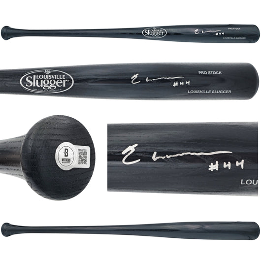 Elly De La Cruz Autographed Black Louisville Slugger Pro Stock Baseball Bat Cincinnati Reds "44" Beckett BAS Witness