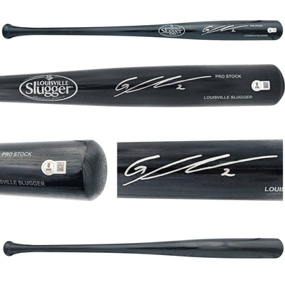 Gunnar Henderson Autographed Black Louisville Slugger Pro Stock Baseball Bat Baltimore Orioles Beckett BAS Witness