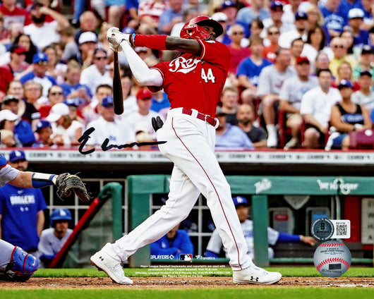 Elly De La Cruz Autographed 8x10 Photo Cincinnati Reds Home Run Swing Beckett BAS QR