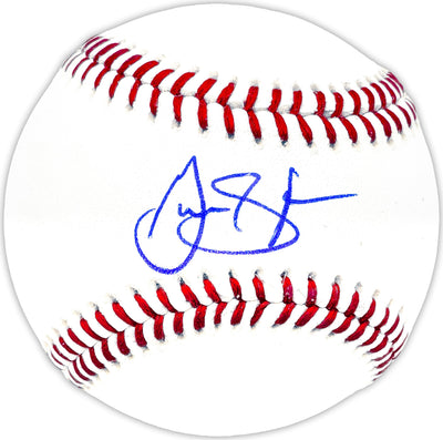 Gavin Stone Autographed Official MLB Baseball Los Angeles Dodgers Beckett BAS Witness