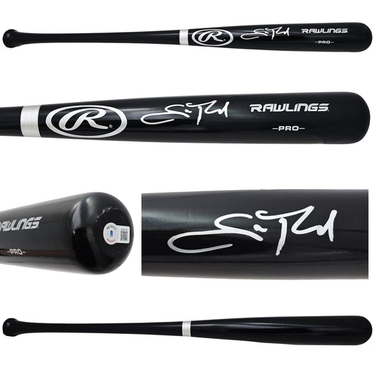 Scott Rolen Autographed Black Rawlings Pro Bat St. Louis Cardinals Beckett BAS Witness Stock #215682
