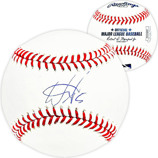 Wander Franco Autographed Official MLB Baseball Tampa Bay Rays JSA Stock #215879