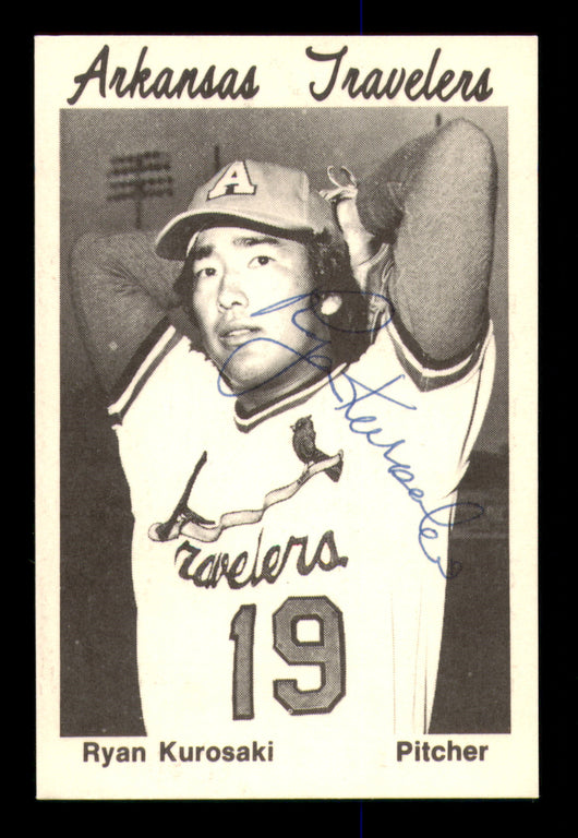 Ryan Kurosaki Autographed 1976 TCMA Rookie Card Arkansas Travelers