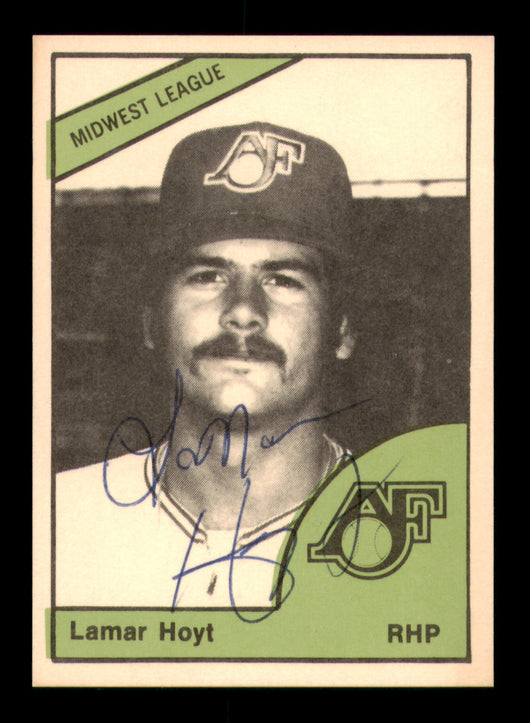 Lamarr Hoyt Autographed 1978 TCMA Rookie Card #14 Appleton Foxes