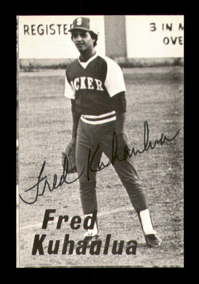 Fred Kuhaulua Autographed 1975 Rookie Card Salinas Packers