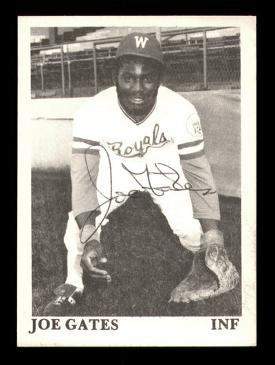 Joe Gates Autographed 1975 TCMA Rookie Card Waterloo Royals