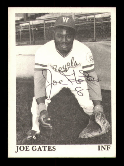 Joe Gates Autographed 1975 TCMA Rookie Card Waterloo Royals