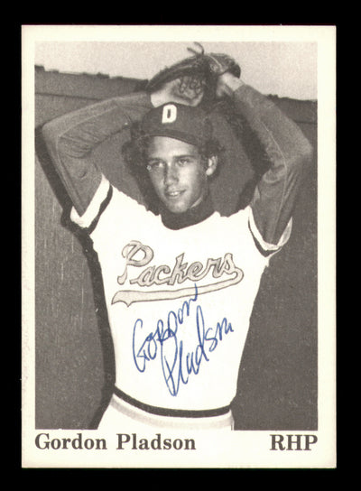 Gordon Gordie Pladson Autographed 1975 TCMA Rookie Card #23 Dubuque Packers