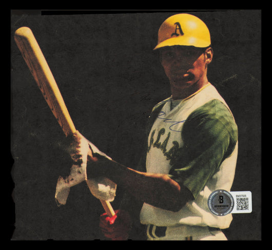 Reggie Jackson Autographed 6x5 Magazine Page Photo Oakland A's Beckett BAS QR #BM37505