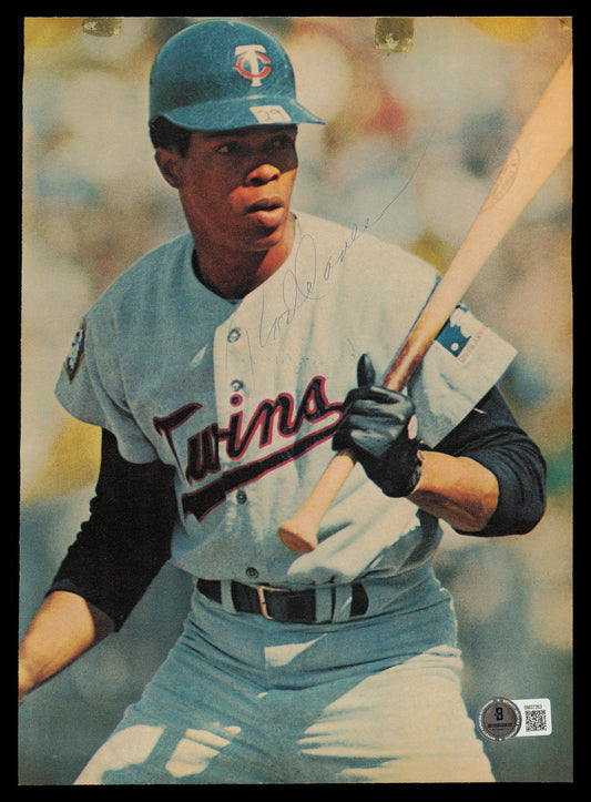 Rod Carew & Bert Campaneris Autographed 8x11 Magazine Page Photo Minnesota Twins Vintage Signature Beckett BAS QR #BM37253