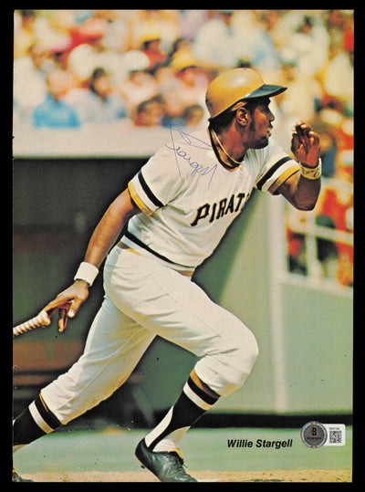 Willie Stargell Autographed 8x11.5 Magazine Page Photo Pittsburgh Pirates Beckett BAS QR #BM37345