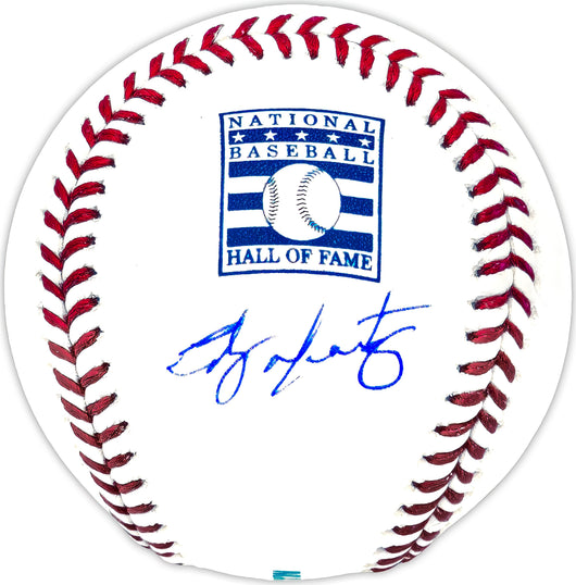 Edgar Martinez Autographed Official Hall of Fame HOF Logo Baseball Seattle Mariners Beckett BAS Witness