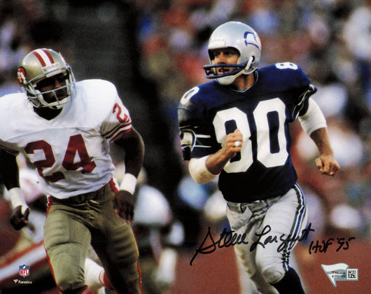 Steve Largent Autographed 8x10 Photo Seattle Seahawks "HOF 95" Fanatics Holo #A290088