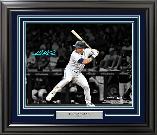 Jarred Kelenic Autographed Framed 16x20 Photo Seattle Mariners Beckett BAS QR Stock #215847