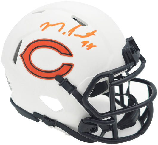 Montez Sweat Autographed Chicago Bears Lunar Eclipse White Speed Mini Helmet JSA