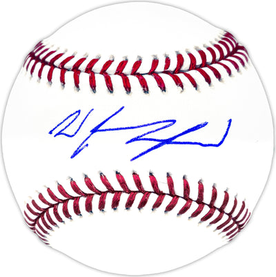 Wyatt Langford Autographed Official MLB Baseball Texas Rangers Fanatics and MLB Holo
