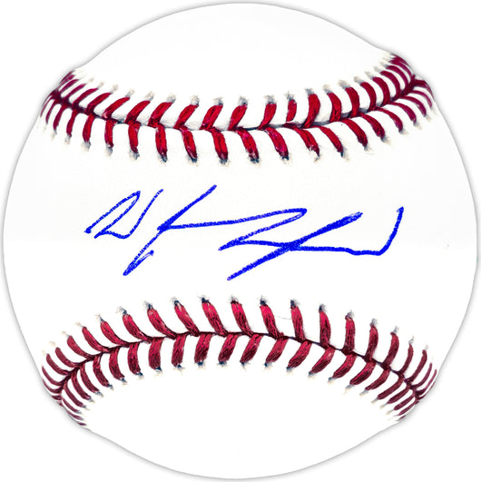Wyatt Langford Autographed Official MLB Baseball Texas Rangers Fanatics and MLB Holo