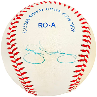 Jim Presley Autographed Official AL Baseball Seattle Mariners, Atlanta Braves Beckett BAS #BJ009040