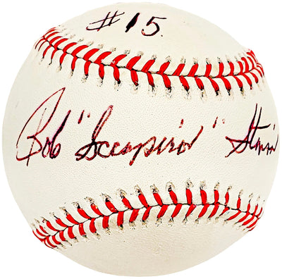 Bob Stinson Autographed Official AL Baseball Mariners, Expos "Scrap iron" Beckett BAS #BJ009072