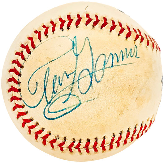 Debs Garms Autographed Official Spalding Baseball Pittsburgh Pirates, St. Louis Cardinals Beckett BAS #BH038053