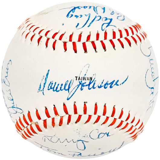 1980 Seattle Mariners Team Signed Autographed Official McGraw League Baseball With 17 Signatures SKU #218509