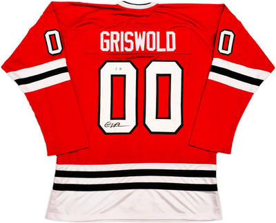Christmas Vacation Chevy Chase Autographed Red Jersey Griswold Beckett BAS QR