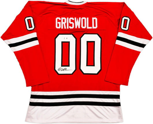 Christmas Vacation Chevy Chase Autographed Red Jersey Griswold Beckett BAS QR