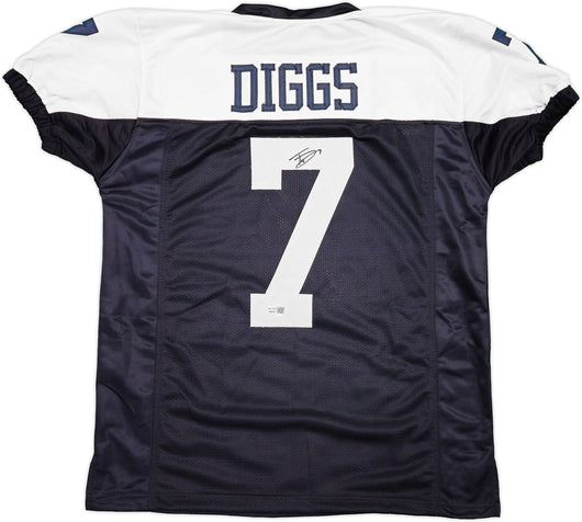 Dallas Cowboys Trevon Diggs Autographed Blue & White Jersey TriStar