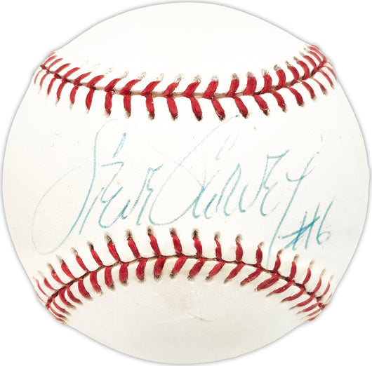 Steve Garvey Autographed Official AL Baseball Los Angeles Dodgers Beckett BAS QR #BN13245