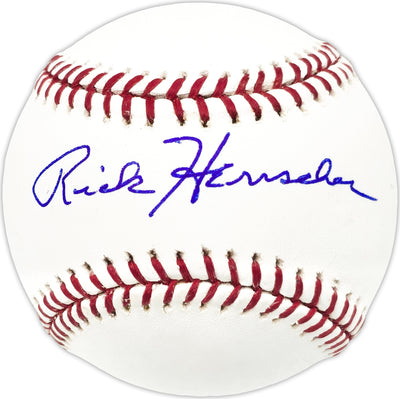 Rick Herrscher Autographed Official MLB Baseball New York Mets Beckett BAS QR #BN13180