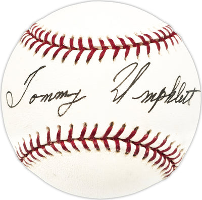 Tommy Umphlett Autographed Official AL Baseball Red Sox, Senators Beckett BAS QR #BN13190