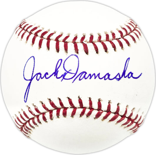 Jack Damaska Autographed Official MLB Baseball St. Louis Cardinals Beckett BAS QR #BN13204