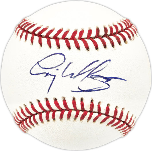 Craig Lefferts Autographed Official NL Baseball Chicago Cubs Beckett BAS QR #BM25827