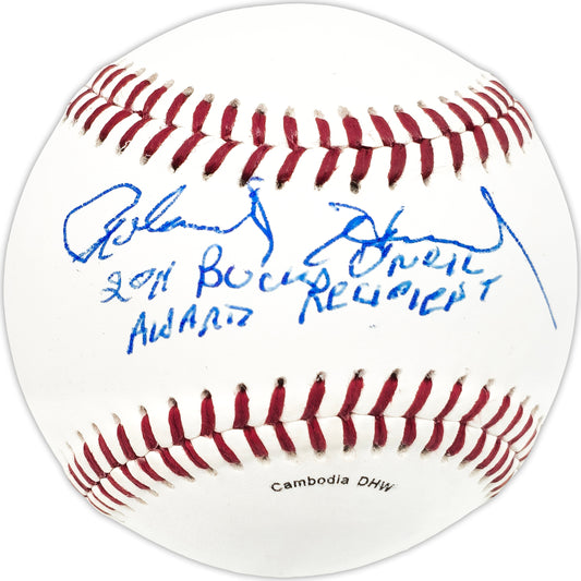 Roland Hemond Autographed Official Wilson Baseball Chicago White Sox "2011 Buck O'Neil Awards Recipient" JSA #JJ67059