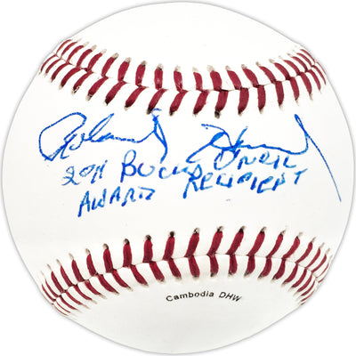 Roland Hemond Autographed Official Wilson Baseball Chicago White Sox "2011 Buck O'Neil Awards Recipient" JSA #JJ67059