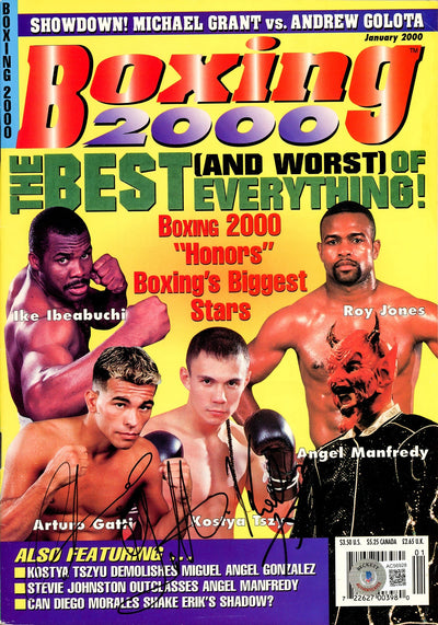 Arturo Gatti & Kostya Tszyu Autographed Boxing 2000 Magazine Beckett BAS #AC56928
