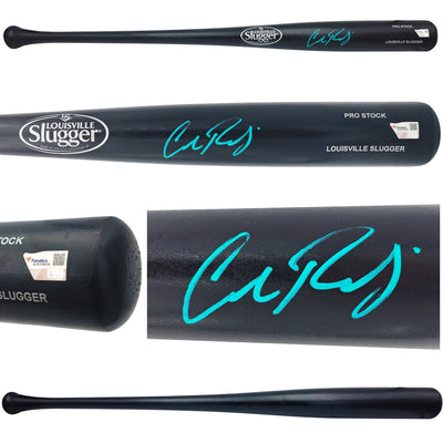 Cal Raleigh Autographed Black Louisville Slugger Pro Stock Baseball Bat Seattle Mariners Fanatics Holo