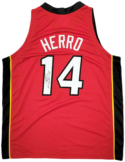 Miami Heat Tyler Herro Autographed Red Jersey JSA Stock #207953