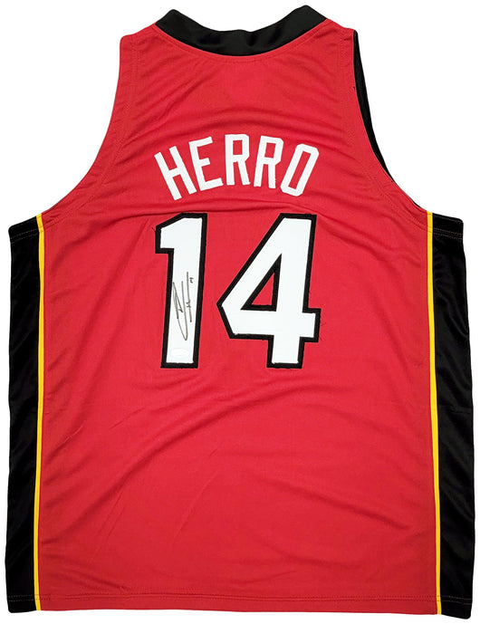 Miami Heat Tyler Herro Autographed Red Jersey JSA Stock #207953