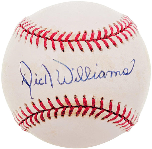 Dick Williams Autographed Official 1984 World Series Logo Baseball Oakland A's Beckett BAS #S73884