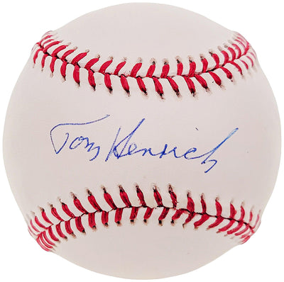 Tommy Tom Henrich Autographed Official AL Baseball New York Yankees Beckett BAS #F26954