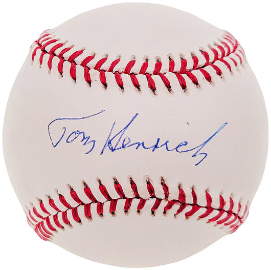 Tommy Tom Henrich Autographed Official AL Baseball New York Yankees Beckett BAS #F26954