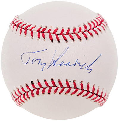 Tommy Tom Henrich Autographed Official AL Baseball New York Yankees Beckett BAS #F26957