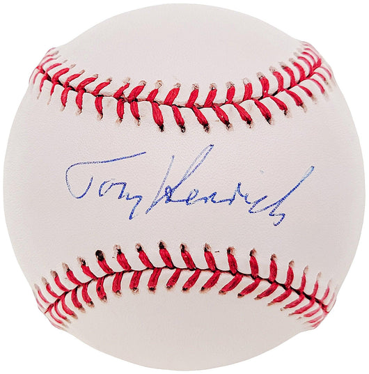 Tommy Tom Henrich Autographed Official AL Baseball New York Yankees Beckett BAS #F26957