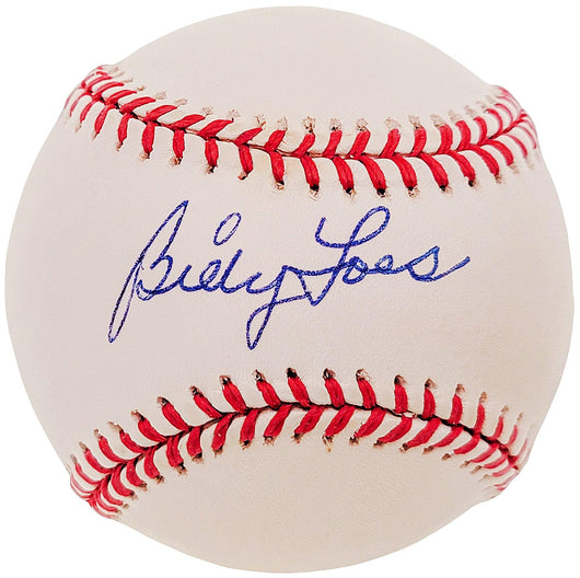 Billy Loes Autographed Official NL Baseball Brooklyn Dodgers Beckett BAS #F29454