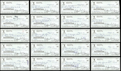 Lot of 50 Willie McCovey 3x6 Checks San Francisco Giants SKU #219431